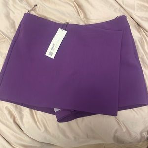 Zara Purple Wrap Skort